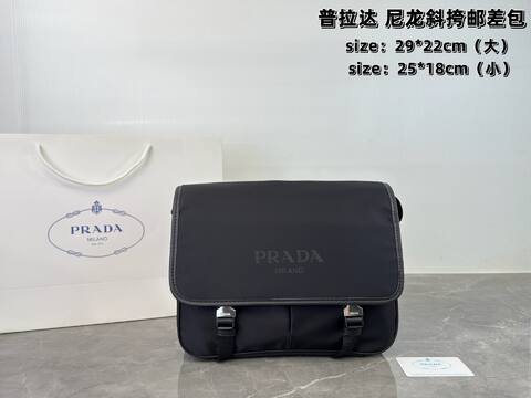 Prada Nylon black 29 22cm large 25 18cm small crossbody Premium Replica