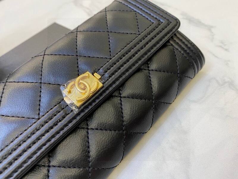 Chanel Boy Wallet on Chain Black evening — Premium Replica