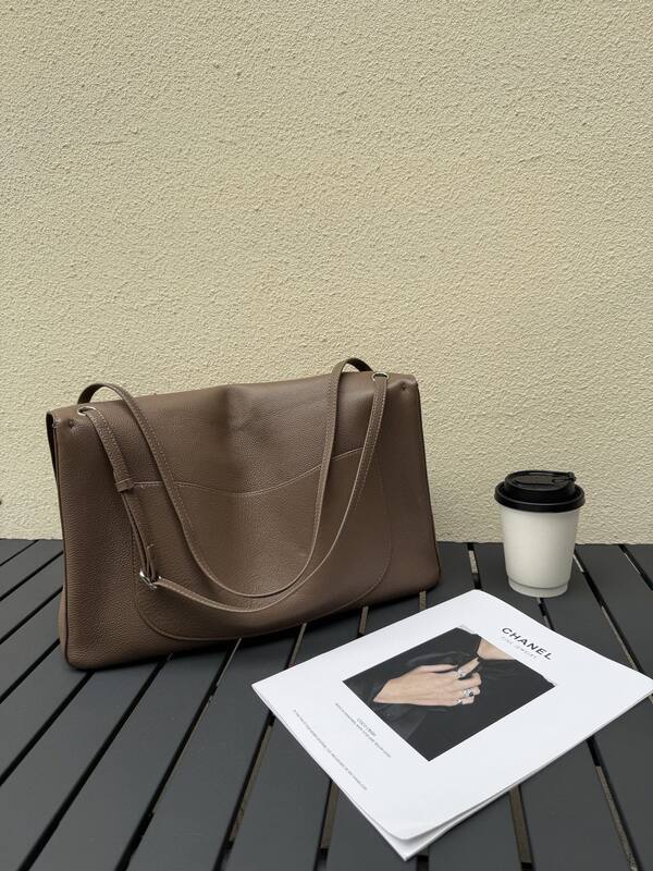 Chanel Taupe Brown shoulder — Top Quality Replica