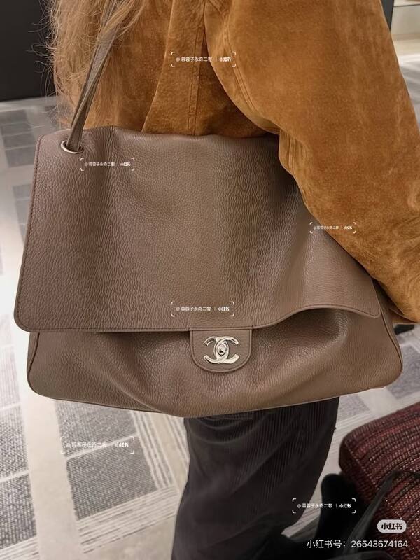 Chanel Taupe shoulder — AAA Quality Replica