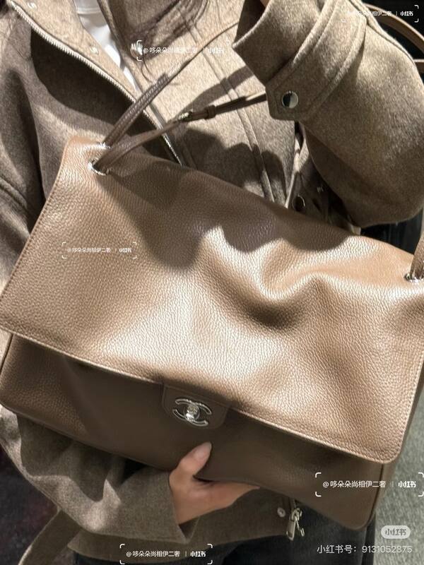 Chanel Taupe shoulder — AAA Quality Replica