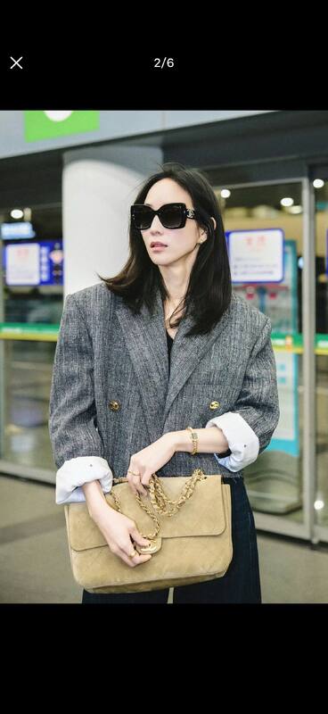 Chanel Classic Flap Beige suede shoulder — Premium Replica