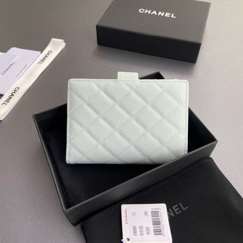 Chanel Light blue wallet Premium Replica
