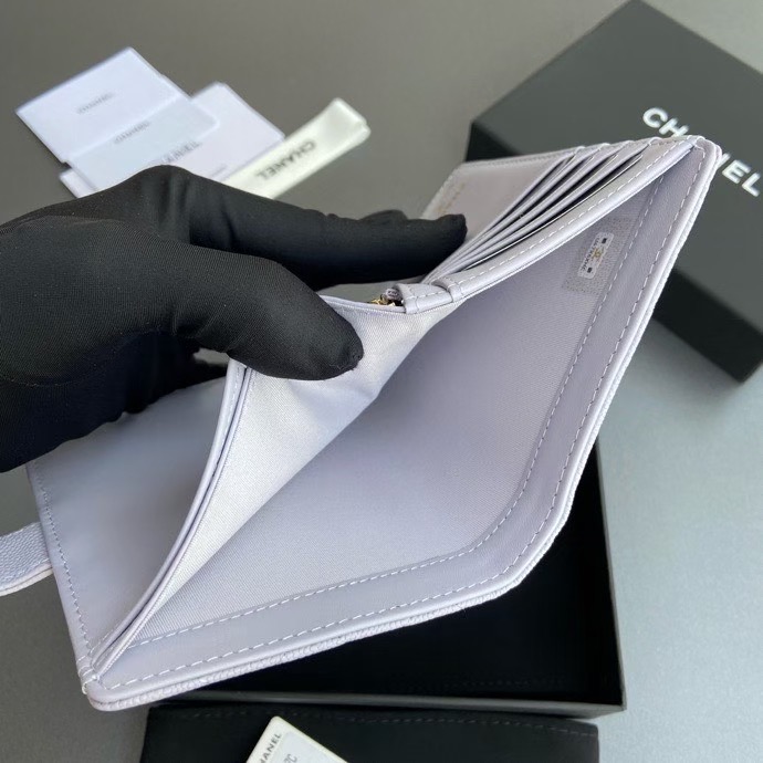 Chanel Light purple wallet — 1:1 Replica