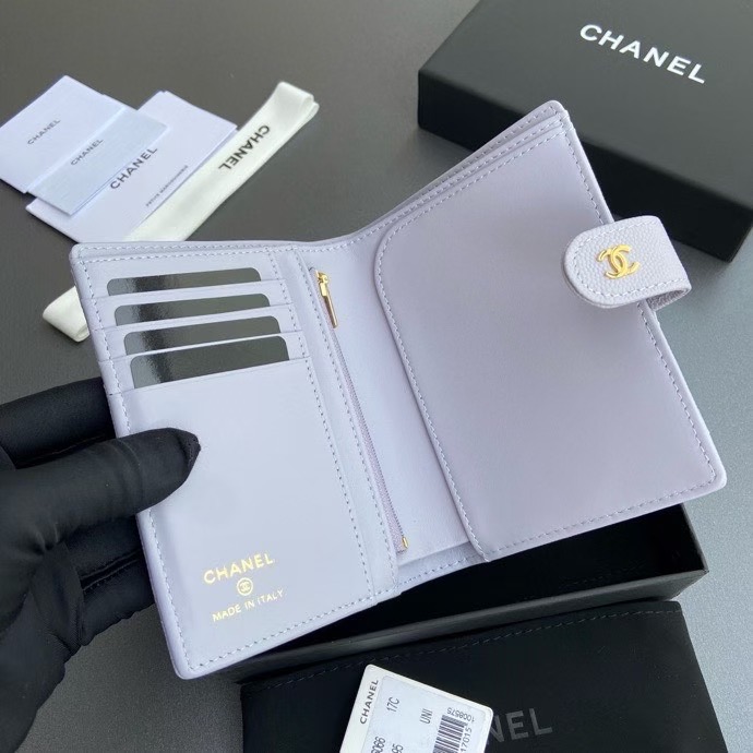 Chanel Light purple wallet — 1:1 Replica