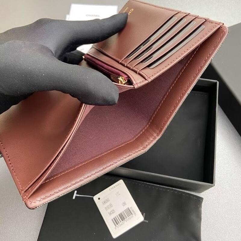 Chanel Black caviar leather wallet — Top Quality Replica