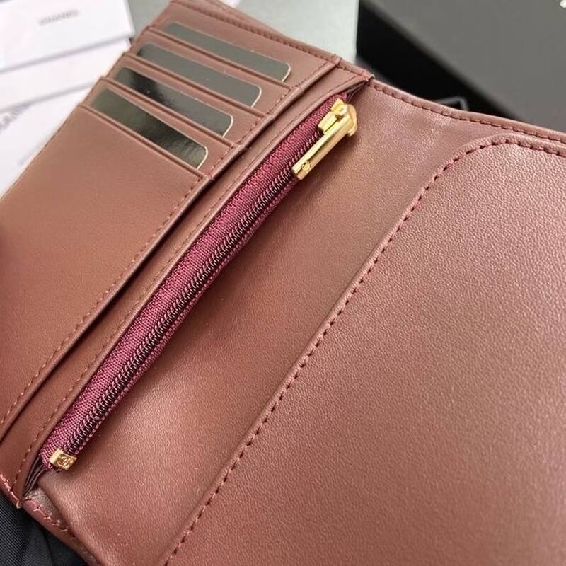 Chanel Black caviar leather wallet — Top Quality Replica