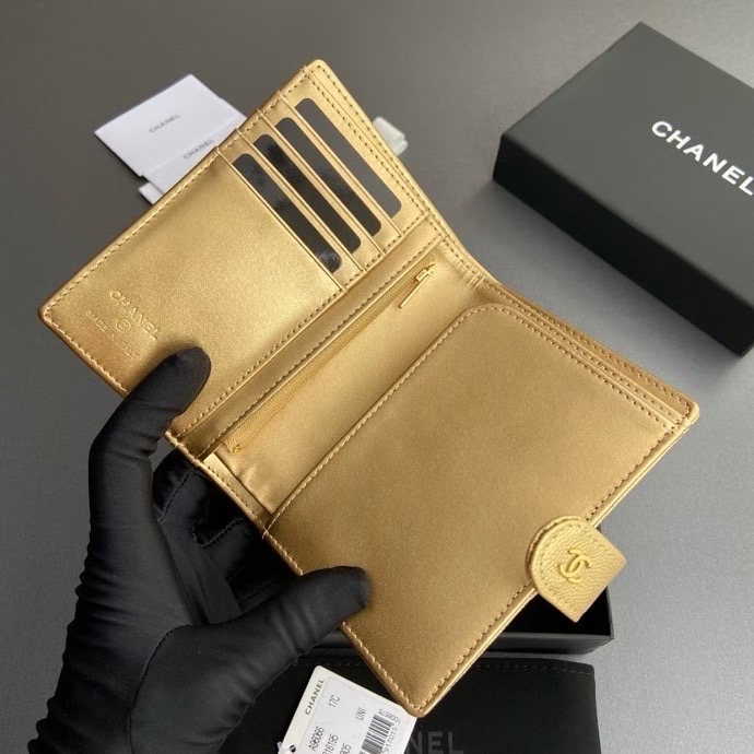 Chanel Gold wallet — Top Quality Replica