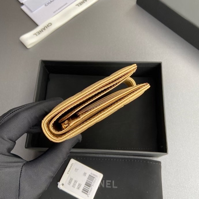 Chanel Gold wallet — Top Quality Replica