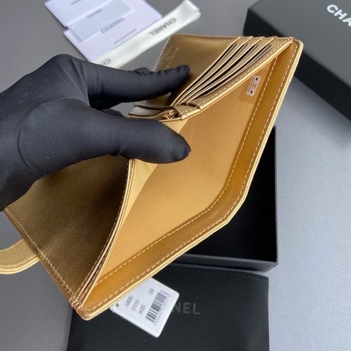 Chanel Gold wallet — Top Quality Replica