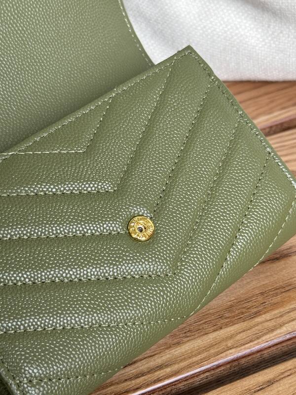 Saint Laurent Monogram Olive green everyday — Premium Replica