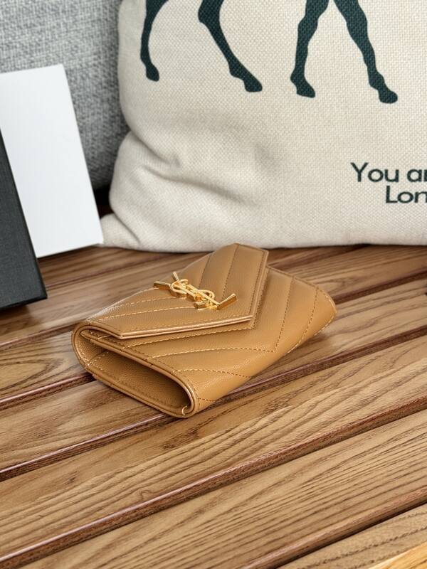 Saint Laurent Monogram wallet on chain Tan crossbody — AAA Quality Replica