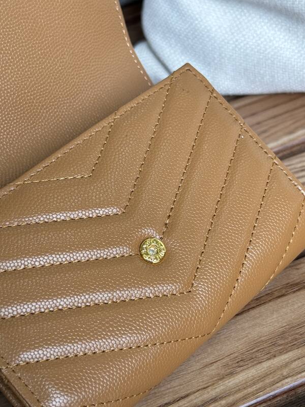 Saint Laurent Monogram wallet on chain Tan crossbody — AAA Quality Replica