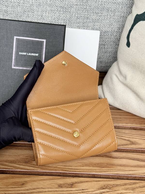 Saint Laurent Monogram wallet on chain Tan crossbody — AAA Quality Replica