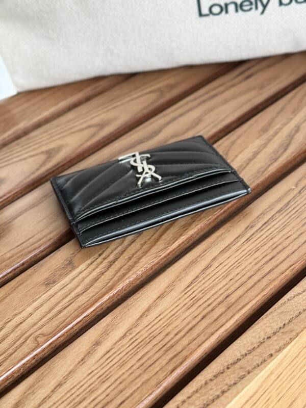 Saint Laurent Classic Card Holder Black lambskin — Top Quality Replica