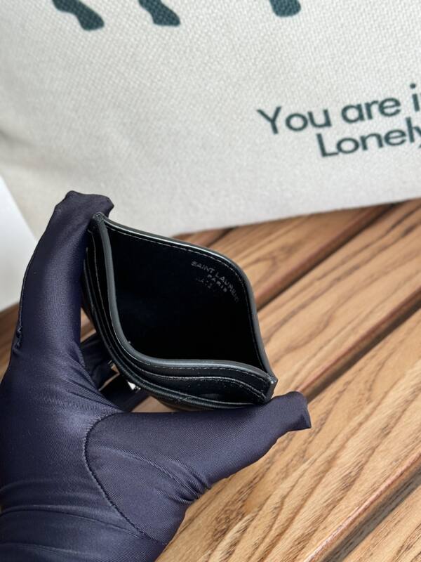 Saint Laurent Classic Card Holder Black lambskin — Top Quality Replica