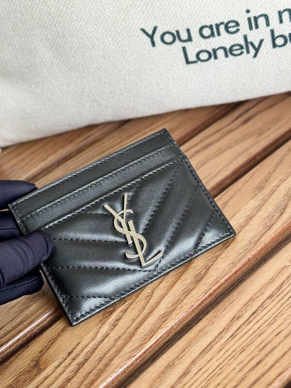 Saint Laurent Classic Card Holder Black lambskin — Top Quality Replica