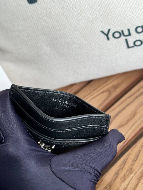 Saint Laurent Classic Card Holder Black lambskin — Top Quality Replica