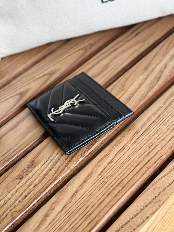 Saint Laurent Classic Card Holder Black lambskin — Top Quality Replica