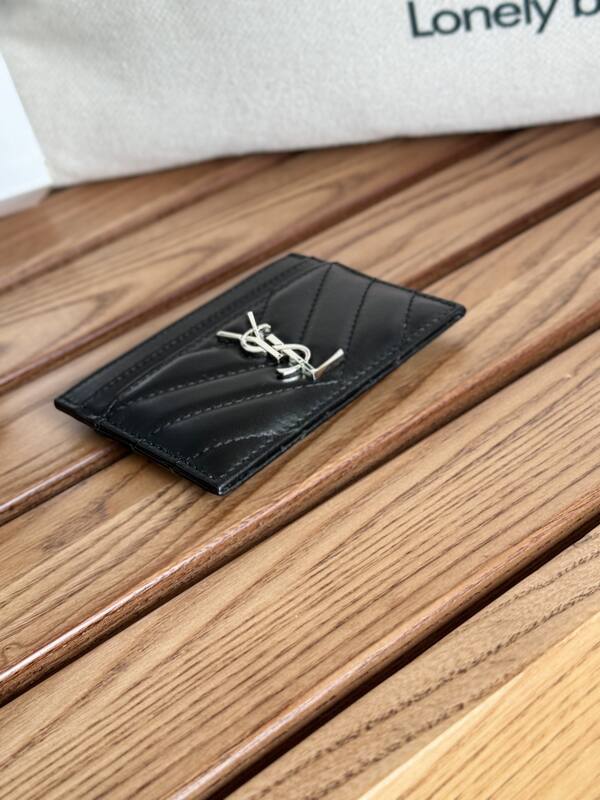 Saint Laurent Classic Card Holder Black lambskin — Top Quality Replica