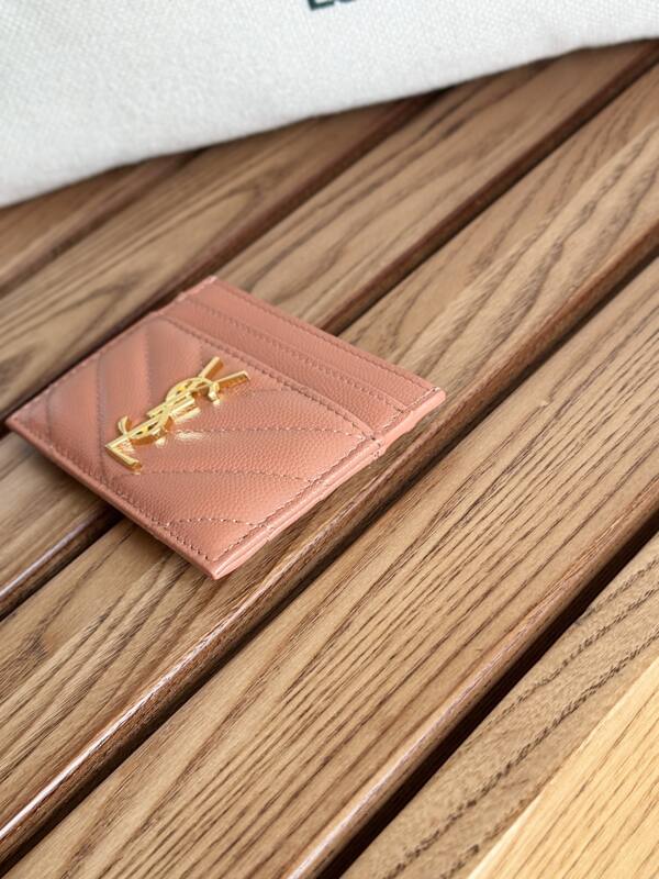 Saint Laurent Classic Card Holder Pink — Premium Replica