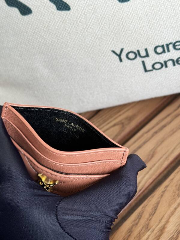 Saint Laurent Classic Card Holder Pink — Premium Replica