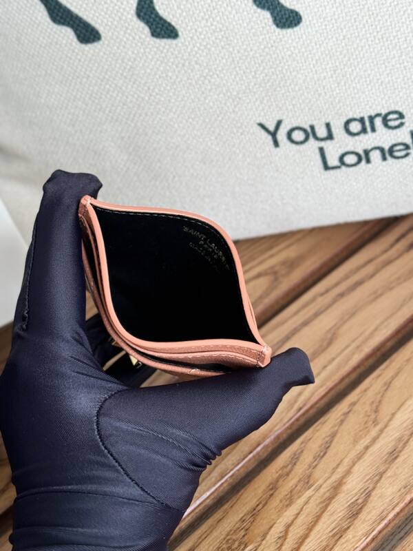 Saint Laurent Classic Card Holder Pink — Premium Replica