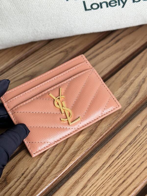 Saint Laurent Classic Card Holder Pink — Premium Replica