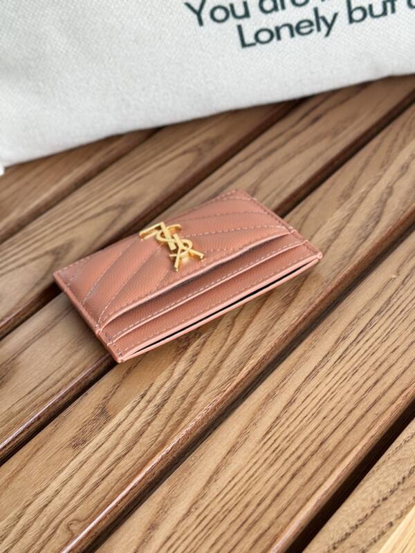Saint Laurent Classic Card Holder Pink — Premium Replica