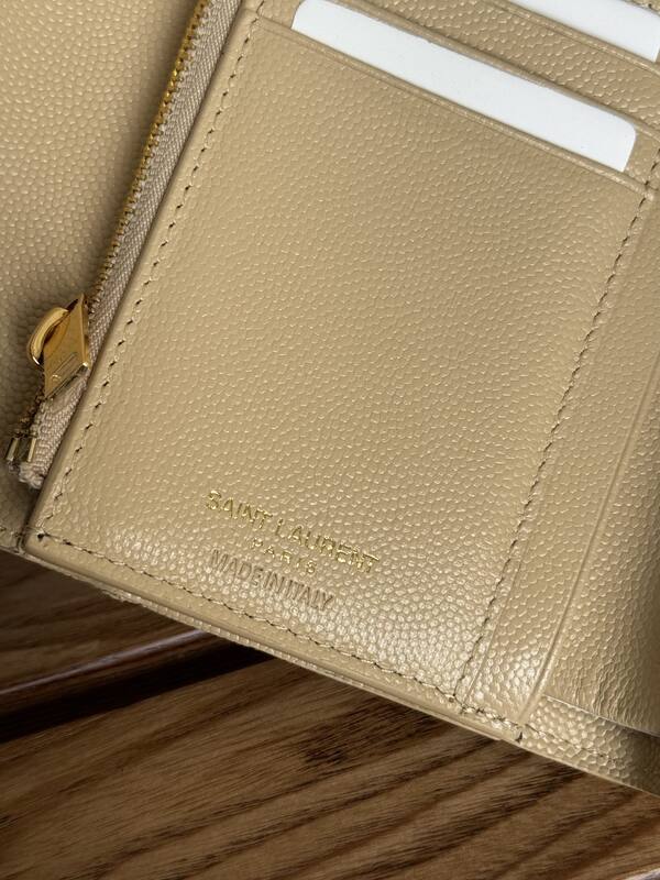 Saint Laurent Monogram Beige wallet — Top Quality Replica