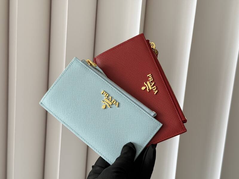 Prada Saffiano leather multicolor clutch — 1:1 Replica