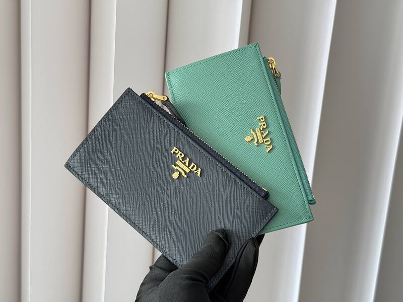 Prada Saffiano leather multicolor clutch — 1:1 Replica