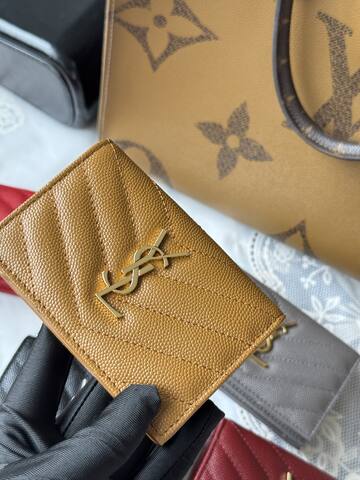 YSL Tan wallet AAA Quality Replica