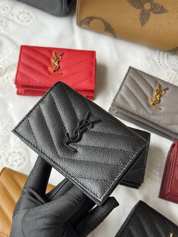 YSL Monogram wallet on chain Black crossbody Premium Replica