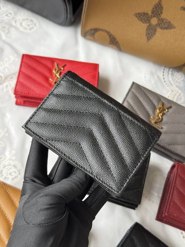 YSL Monogram wallet on chain Black crossbody — Premium Replica