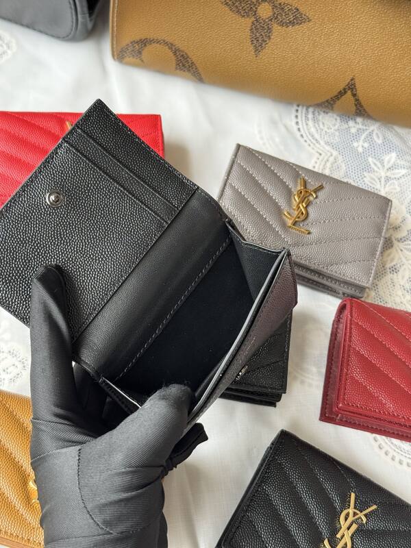 YSL Monogram wallet on chain Black crossbody — Premium Replica