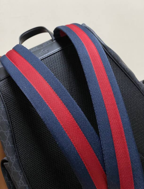 Gucci Black GG Supreme backpack — Top Quality Replica
