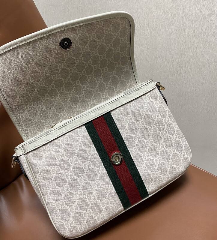 Gucci Ophidia Beige GG Supreme crossbody — AAA Quality Replica