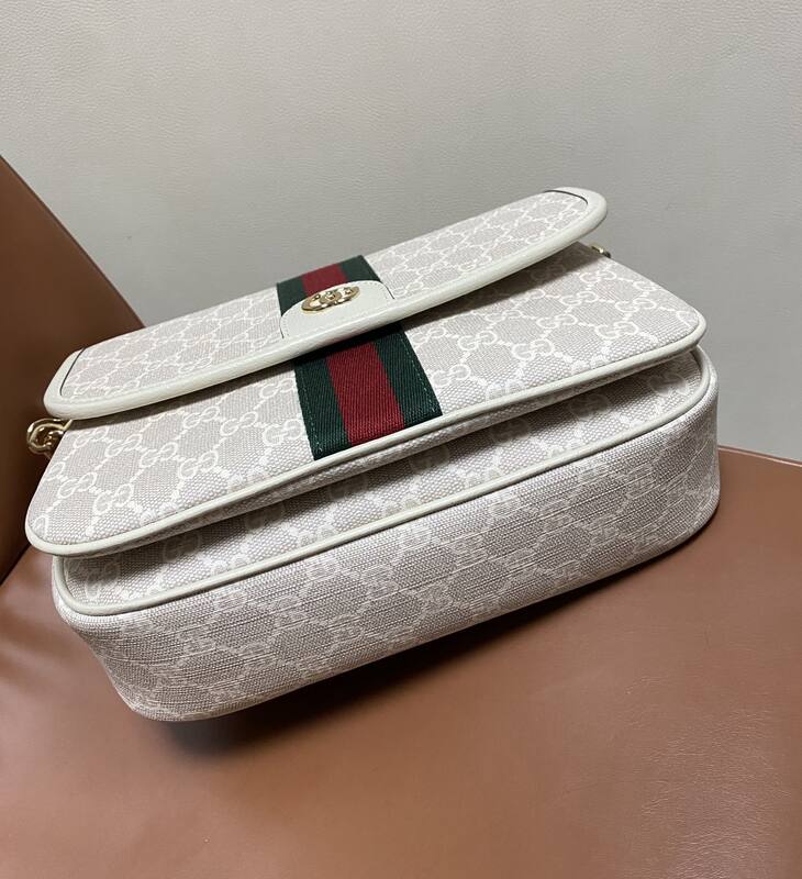 Gucci Ophidia Beige GG Supreme crossbody — AAA Quality Replica