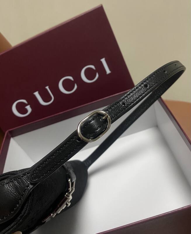 Gucci Jackie Black GG canvas 21 shoulder — AAA Quality Replica