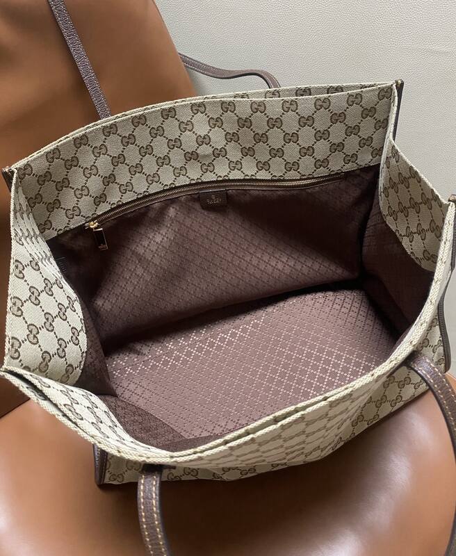 Gucci Generation Beige Ebony GG Canvas tote — 1:1 Replica