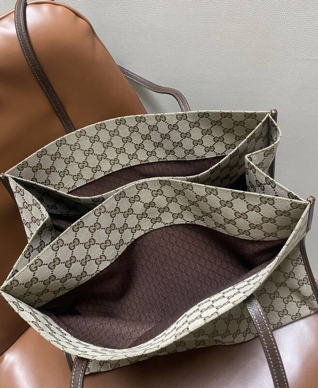 Gucci Generation Beige Ebony GG Canvas tote — 1:1 Replica