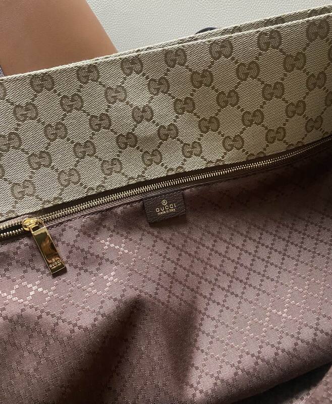 Gucci Generation Beige Ebony GG Canvas tote — 1:1 Replica