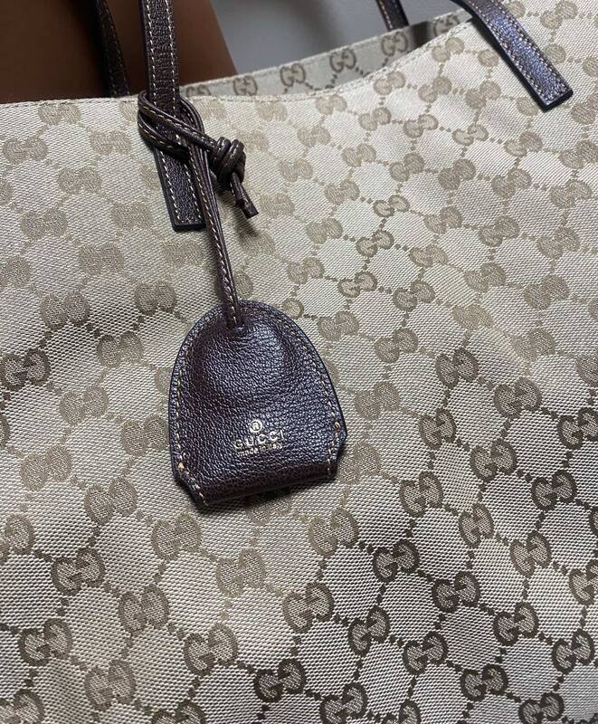 Gucci Generation Beige Ebony GG Canvas tote — 1:1 Replica