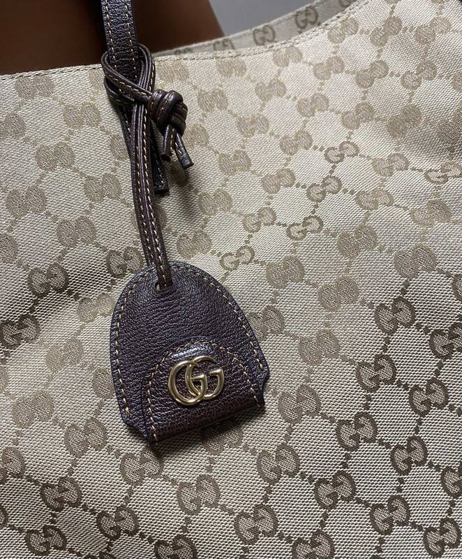 Gucci Generation Beige Ebony GG Canvas tote — 1:1 Replica
