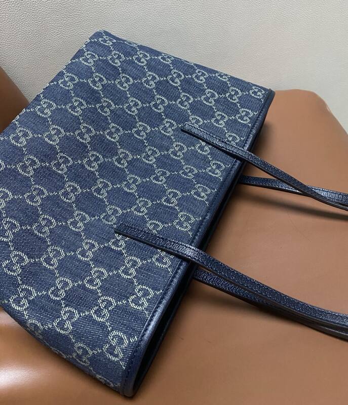 Gucci Tribeca Blue denim GG tote — Top Quality Replica