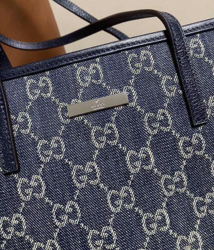 Gucci Tribeca Blue denim GG tote — Top Quality Replica