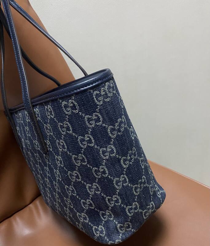 Gucci Tribeca Blue denim GG tote — Top Quality Replica