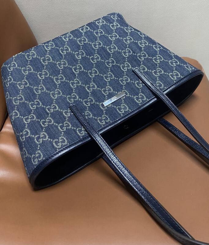 Gucci Tribeca Blue denim GG tote — Top Quality Replica