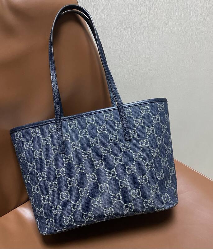 Gucci Tribeca Blue denim GG tote — Top Quality Replica